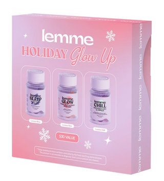 Lemme Holiday Glow Up Mini's Gift Set - Sleep Glow Chill - 3ct