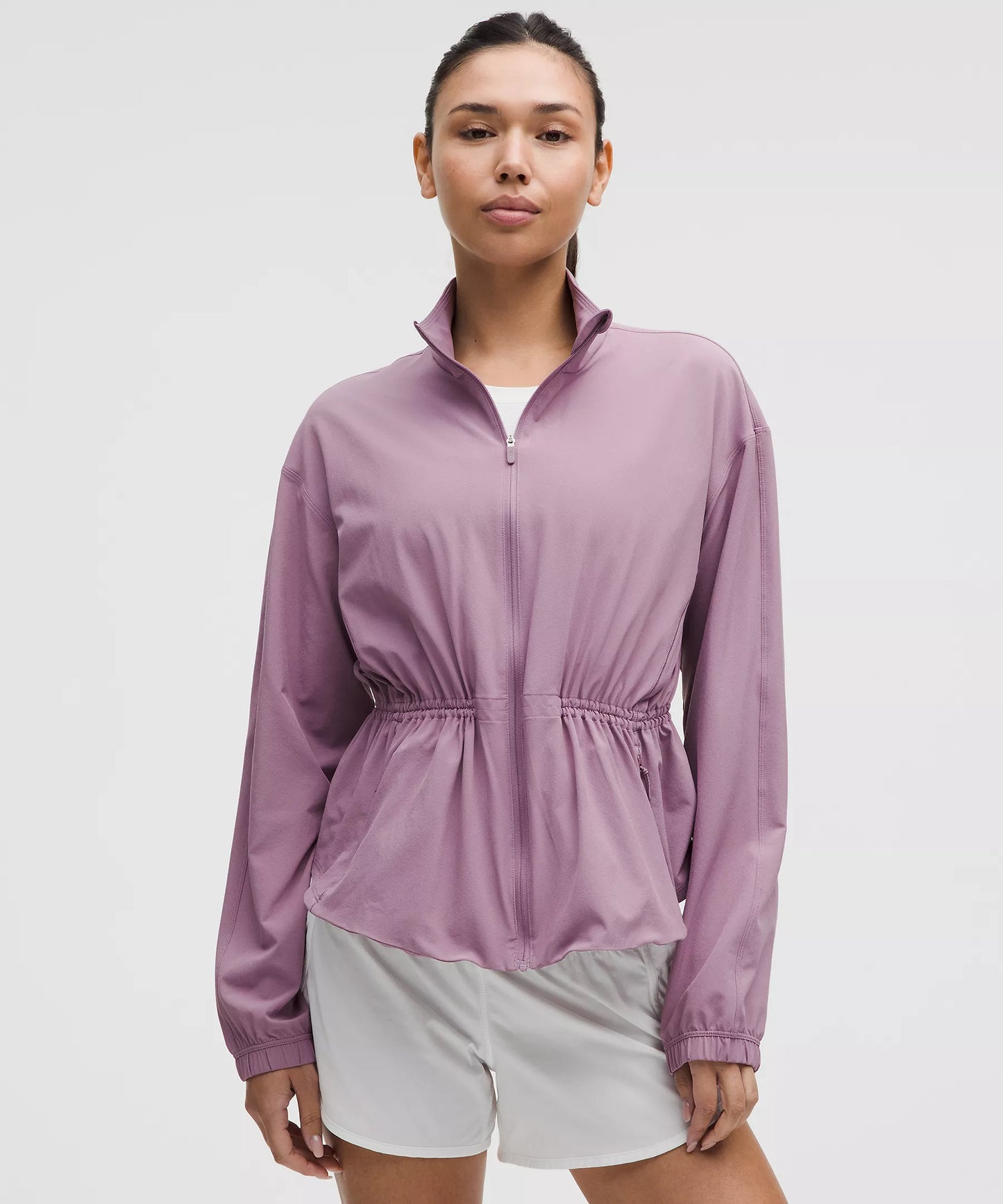 UV-Protective Cinch-Waist Running Jacket - M