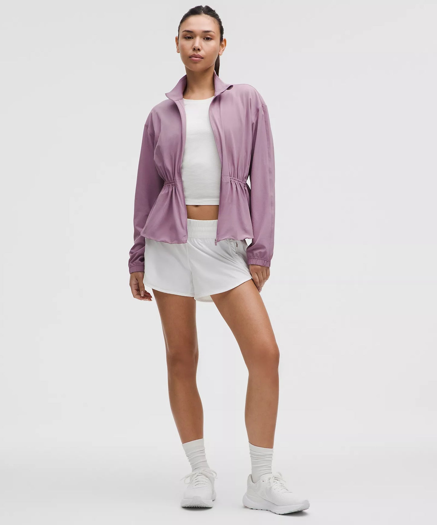 UV-Protective Cinch-Waist Running Jacket - M