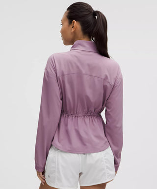 UV-Protective Cinch-Waist Running Jacket - M