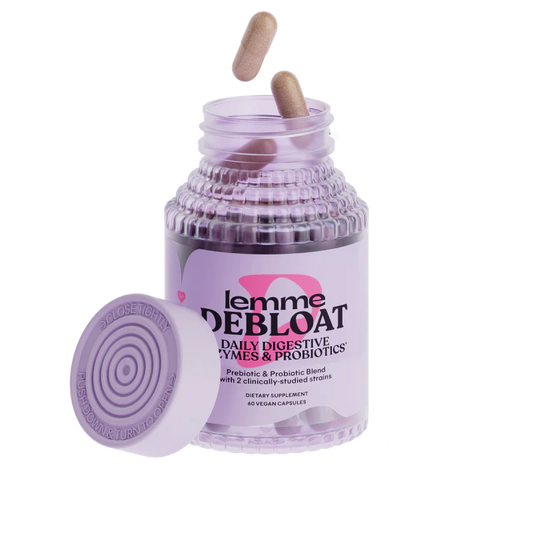 Lemme Debloat 3-in-1 Prebiotic, Probiotic & Digestive Enzyme Capsules