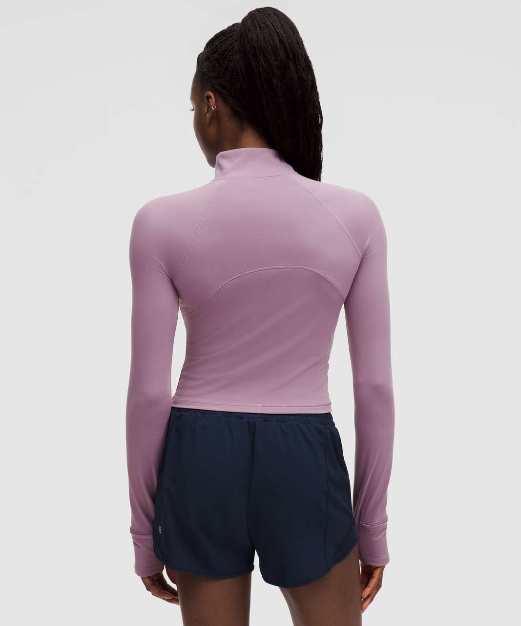 It's Rulu Run Cropped Half Zip - Lavander Lux - S
