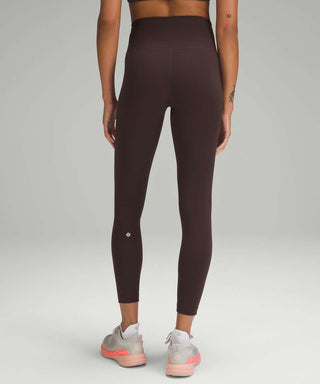 Lululemon Wunder Train High-Rise Tight 25" Espresso - Sz 4
