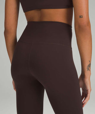Lululemon Wunder Train High-Rise Tight 25" Espresso - Sz 4